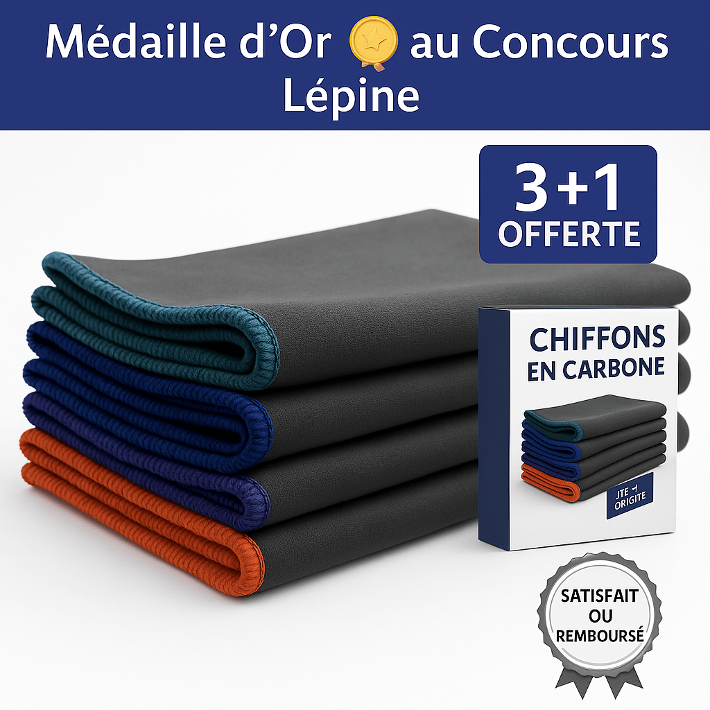 TopClean- Chiffon en Fibre de Carbone